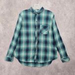 Sonoma  Plaid Flannel Button Western Urban 90s Skater Grunge Shirt Cotton Medium Photo 1