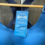 Brooks NEW Women's  Run Bra Dare Racerback 2.0 - Blue Photo 3