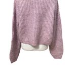 BB Dakota  Steve Madden Cardigan Sweater Marled V Neckline Button Down Pink W L Photo 6