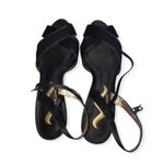 Nina Satin Criss Cross Ankle Strap Sandals Photo 92