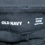 Old Navy Pixie Women's Black High Waisted Skinny Casual Trousers Pants Size 8 Photo 3