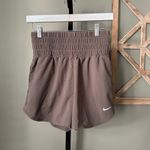 Nike  Dri-FIT One Womens Size Small Ultra High-Waisted Brown Shorts Photo 1