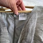 Donna Mizani stassi linen neutral tan gray v neck sleeveless romper S Photo 4