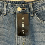 SheIn  SXY Ripped Cut Out Straight Leg Jeans Size W29 L32 Photo 2
