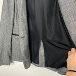 Jenni Kayne  Dark Gray Blazer Lamb Leather Button Closure Womens Medium Photo 6