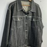 Womans Crest Jeans Denim Trucker Jacket 2 XL Black Size XXL Photo 0