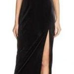 Bardot Raven Velvet Crisscross Back Straps Midi Cami Dress Black Women's 4 / XS Photo 0