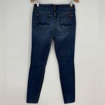 7 For All Mankind ‎ Mid Rise Skinny Jeans Dark Wash Women's Size 28 Photo 6