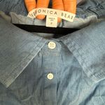 Veronica M Veronica beard off shoulder light denim top size 0 Photo 4