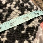 prAna Women’s "Sakari" Jacket Oversized Wool Blend Knit Textured Black & White S Photo 7