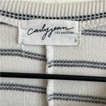 Carly Jean Los Angeles  Black and White Striped Top Photo 2