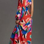 Farm Rio  X Anthropologie One Shoulder Floral Midi Dress Size XS   Photo 1