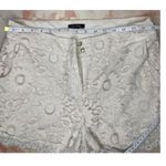Max & Riley High Waisted Capricorn Lace Dressy Shorts Cream Bohemian SZ XL Tan Photo 3
