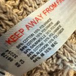 Free People Beach Ribbed Sweater Tan Size Medium Oversized 3/4 Sleeves Photo 7