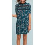 Anthropologie Vineet Bahl Ines Floral Tunic Dress Size Small Mini Shift Floral Photo 1