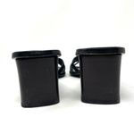 via spiga black leather and suede slides, made in Italy, size 6.5 Photo 6