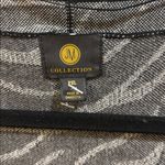 JM Collection  Black and White Zebra Print Knit Cardigan Open Front No Pockets Photo 1