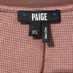 Paige Carey Long Sleeve Thermal Tee XS 19.5” p2p Vintage Taupe $65 Retail EUC Photo 2