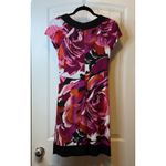 Sweet Storm Womens S Floral Print Short Sleeve V Neck Sheath Dress Trendy Vaca # Photo 2