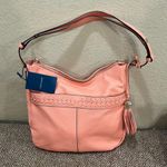 Cole Haan NWT Coral Genuine Leather Lacey Shoulder Crossbody Handbag Boho Casual Photo 4
