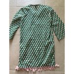 J.Crew Coverup Womens XS Green Pink Tassels Beach Coastal Swim Resort Preppy Photo 3
