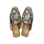 DOLCE VITA Bree Snake Print Mules Loafer Flats Size 9.5 Tan Photo 3