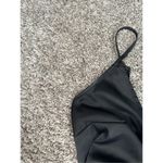 Petal and Pup black satin wide leg faux wrap jumpsuit silky elegant flowy size XS Photo 12