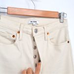 RE/DONE Orginals 90s High Rise Ankle Crop Jeans in Vintage White Women's 26 Photo 4