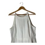 Boden Jumpsuit Women 10 White Linen Halterneck Sleeveless Wide Leg‎ NWT Preppy Photo 3