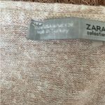 ZARA  Womens Sweater V-Neck Long Sleeve Pullover Lace Floral Bottom Boho‎ M Beige Photo 1