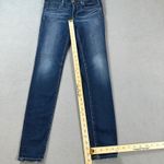 American Eagle  Jeans 8 Long Womens Jegging Super Stretch Blue Mid Rise Skinny Photo 3