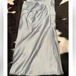 Show Me Your Mumu NWOT  -Taylor Tube Maxi Color: Steel Blue Luxe Satin Size M Photo 4