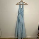 Vintage dainty daisy blue halter maxi prairie dress Photo 4