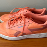 Reebok Royal Technique Peach Orange Coral Sneaker Leather AR30149 Casual W9.5 Photo 0