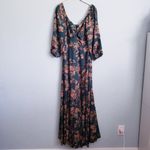 Baltic Born Liesel Green And Copper Floral Maxi Dress Photo 2