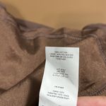 Missguided  size 6 milkmaid tie front long sleeve dress chocolate lined zips back Photo 9