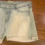 7 For All Mankind  Bleached White Washed Distressed Mom Shorts size 30 Acid Wash Photo 2