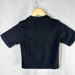 Everlane the Seamless Performance Activewear Tee Black Cropped Size XS Photo 2