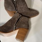 1. State  Dark Brown Perforated Ankle Booties Photo 7