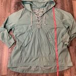 Free People oversized lace up cotton poplin pullover XS/S Photo 6