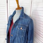 J Brand  Cyra Oversized Distressed Denim Jacket Kingsland Blue XS Photo 4