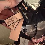 For Love & Lemons NWT -  Melrose Pleated Bra in Black Floral Photo 8