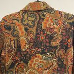 Notations  Paisly Print Zip Jacket Size Medium Photo 2
