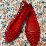 American Apparel Los Angeles Apparel lattice PVC jelly sandal open toe flats Photo 0