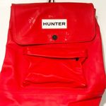 Hunter  for Target Large Red Backpack Bookbag Limited Edition Anniversary PVC Photo 1