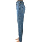 ZARA Women's Blue High Waisted Slit Hem Ankle Bootcut Flared Denim Jeans Size 4 Photo 1