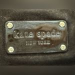 Kate Spade  Chocolate Brown Suede Patent Leather Shoulder Bag Photo 6