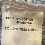 Princess Polly Elza Blue Floral One-Shoulder Smocked Ruffle Mini Dress Size 4 Photo 8