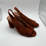 Madewell  The Alana Slingback Sandal Maple Syrup Suede size 6.5 Photo 10