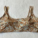 Everlane Square Neck Floral Bikini Top Size XXL Vacation Colorful Resort Summer Photo 14